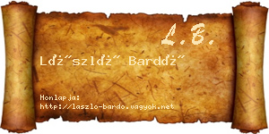 László Bardó névjegykártya